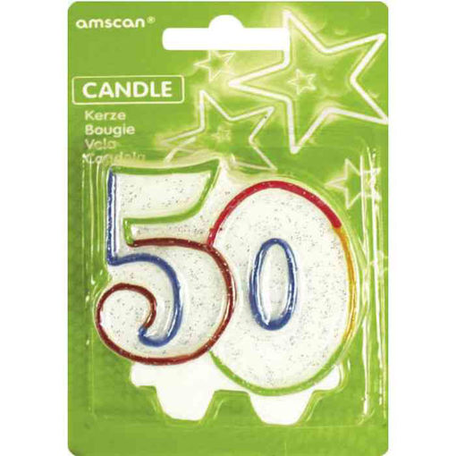 Picture of CANDLE NUMBER 50 8CMX6.5CM